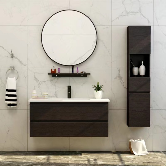 New Design High Density Colorful Laminated PVC bathroom model ke60