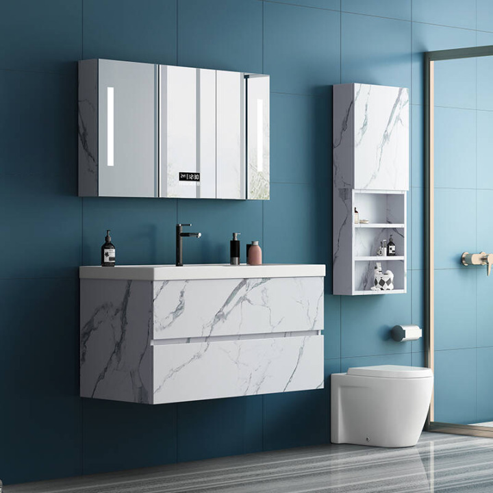 New Design High Density Colorful Laminated PVC bathroom model ke61