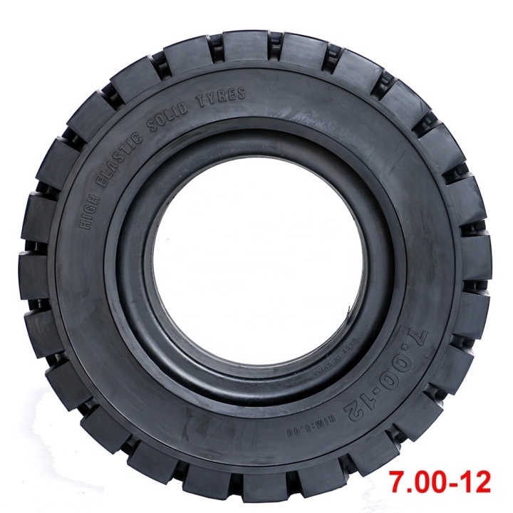 solid tyres 7.00-12  forklift tire high quality forklift solid tires  
