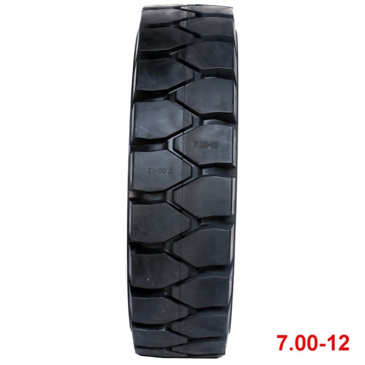 solid tyres 7.00-12  forklift tire high quality forklift solid tires  
