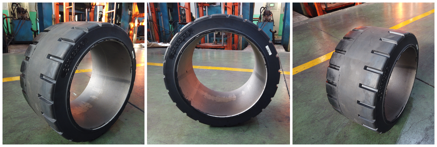 High Quality  Solid Tyre Milling Machine Tire 22x12x16 Press On Solid Tyre  