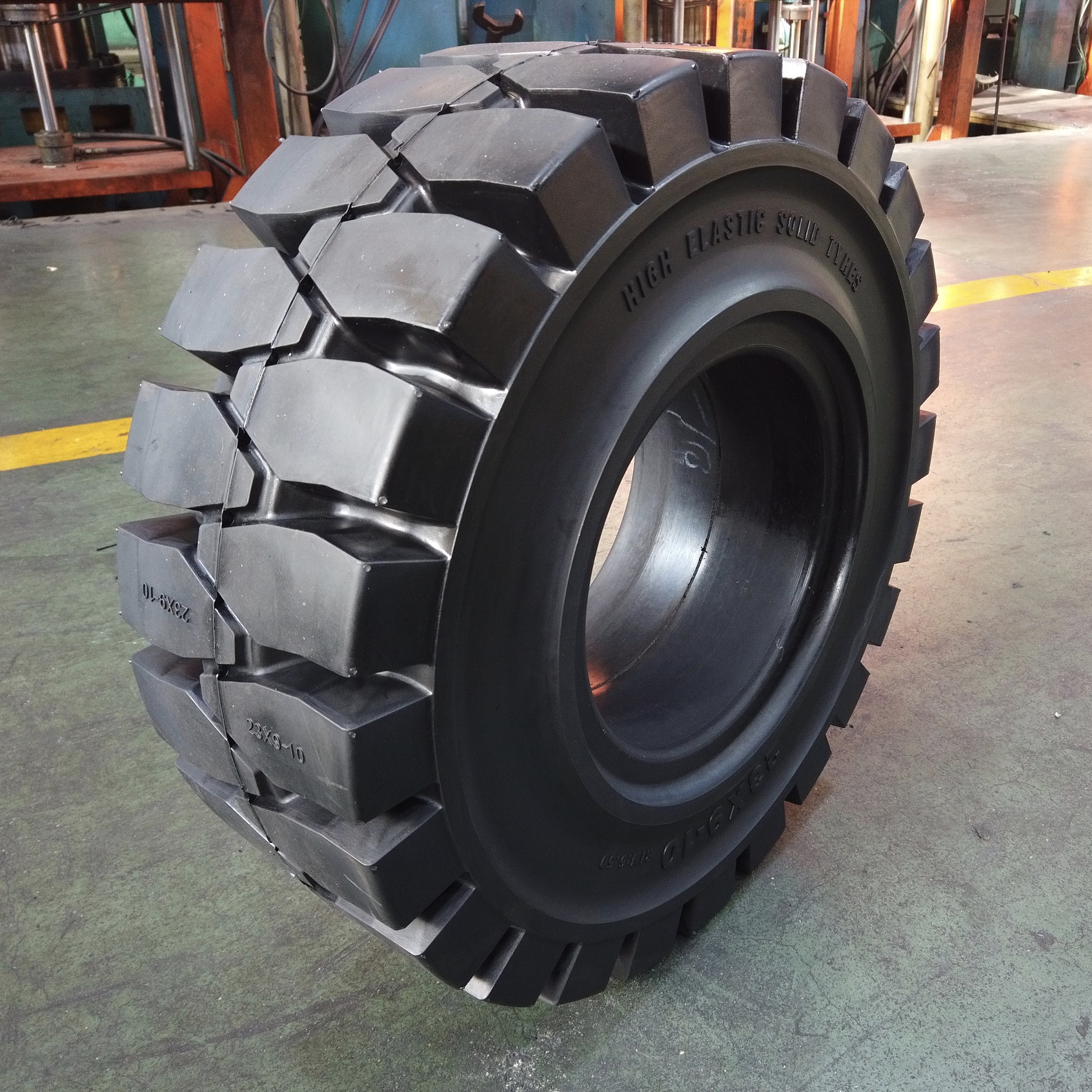 China factory direct forklift tyres 23x9-10 quick clip solid tires for linde forklift  