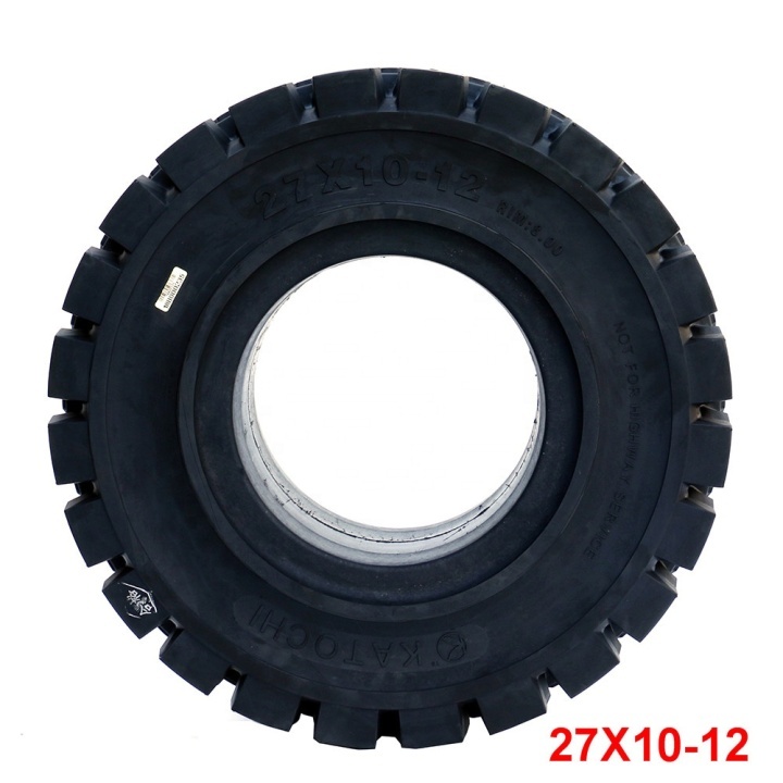 Factory direct sales high quality solid tyre 27*10-12 industrial tire for forklift  