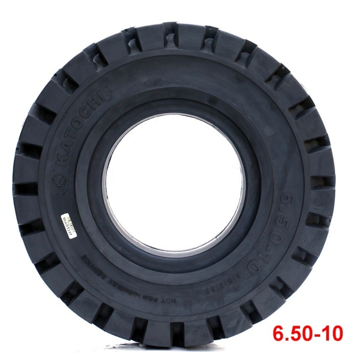 6.50-10 Forklift solid rubber tires Solid tire for forklift with good quality  