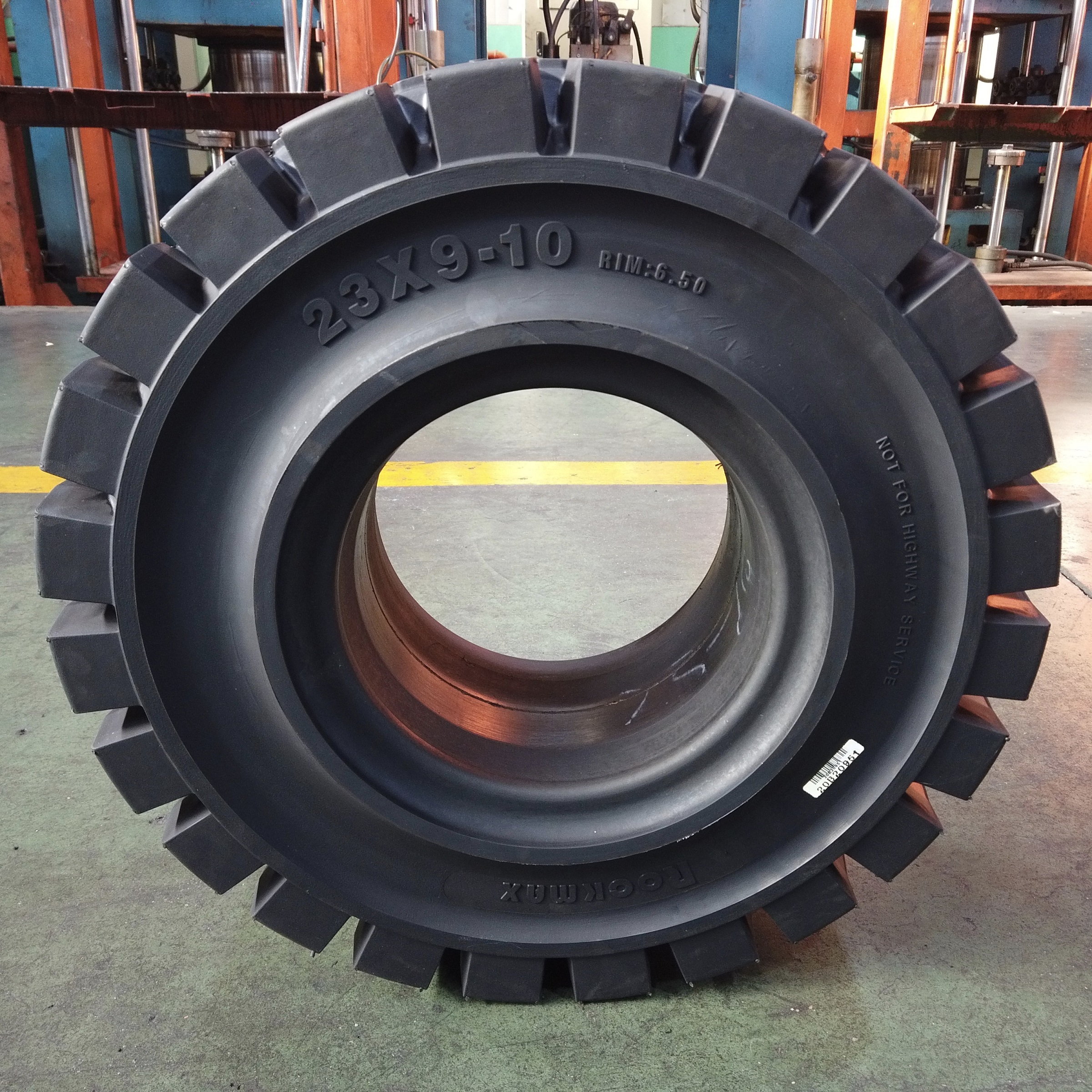 China factory direct forklift tyres 23x9-10 quick clip solid tires for linde forklift  