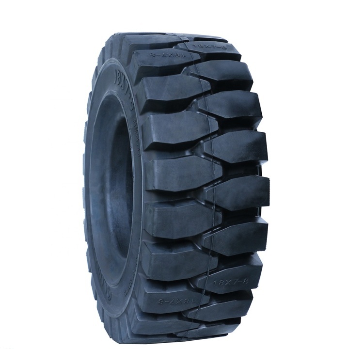 High quality Solid Tire 18X7-8  Forklift Tyre solid Rubber tire for hot sale  