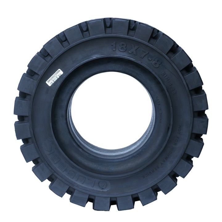 High quality Solid Tire 18X7-8  Forklift Tyre solid Rubber tire for hot sale  