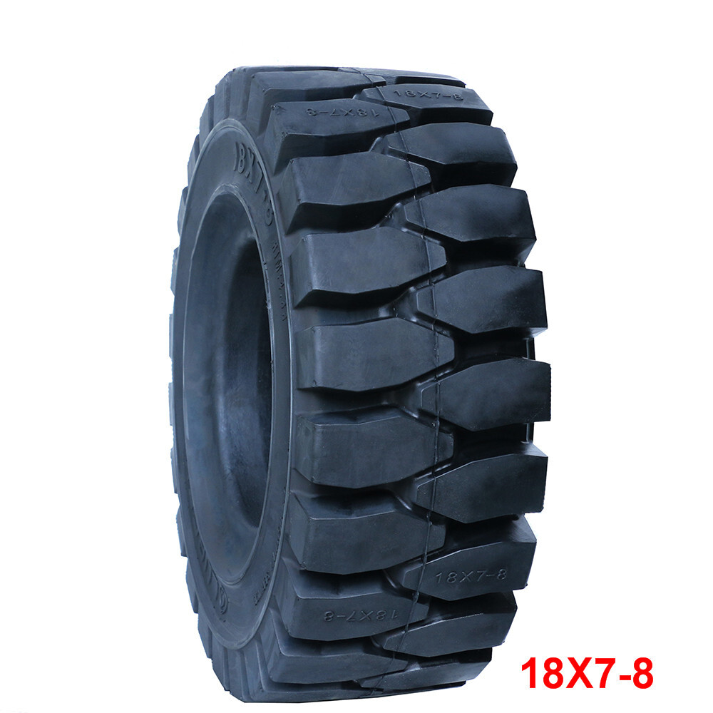 High quality Solid Tire 18X7-8  Forklift Tyre solid Rubber tire for hot sale  