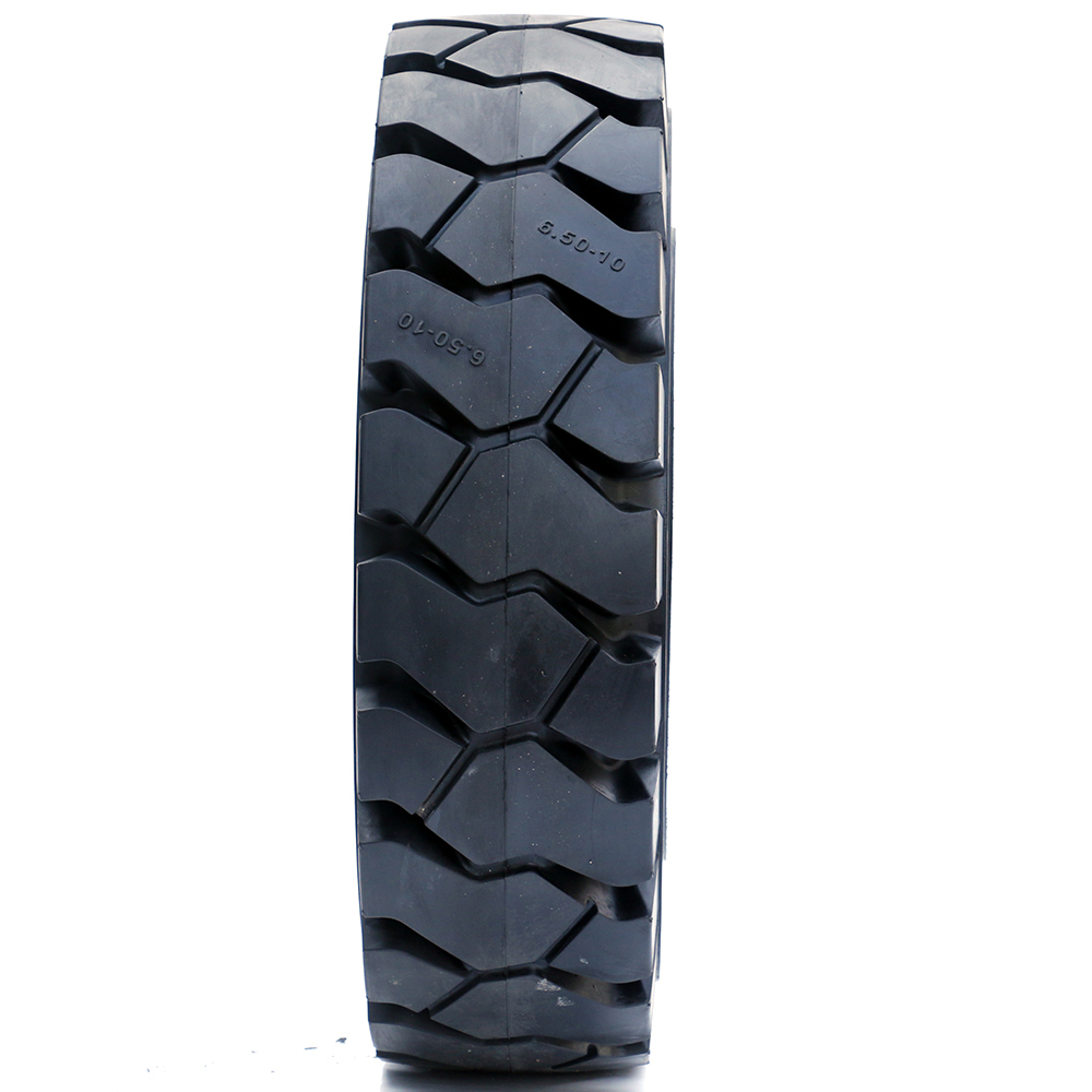 6.50-10 Forklift solid rubber tires Solid tire for forklift with good quality solid tyre  