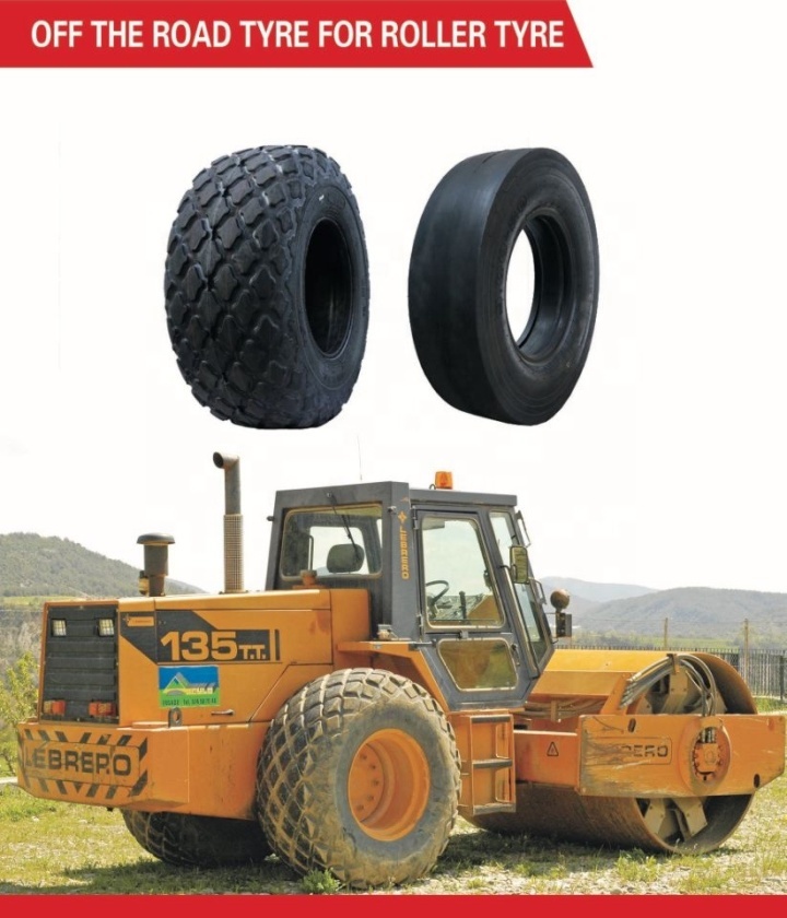 Road roller tyre 9.00-20  C-1 smooth OTR tires compactor tyres  