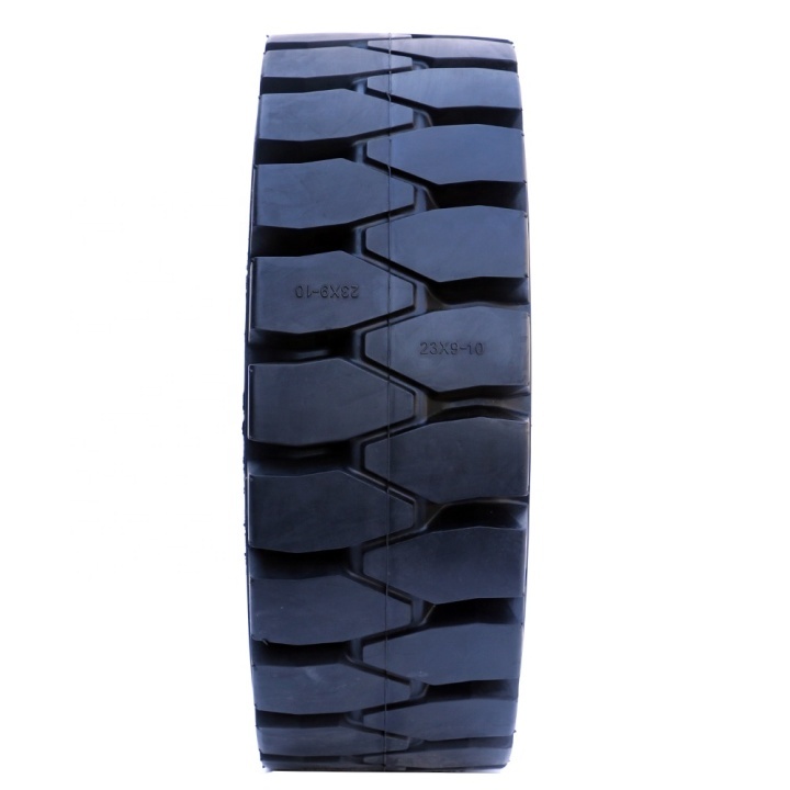 China factory direct forklift tyres 23x9-10 quick clip solid tires for linde forklift  