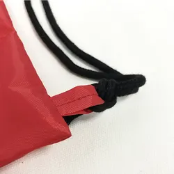 Customized low price Nylon fabric drawstring string travel bag optional recyclable RPET environmental protection cloth