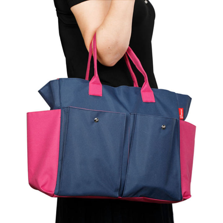 new fashionable women's bag spot waterproof Oxford cloth + PVC coating large capacity diaper Mommy bag handbag