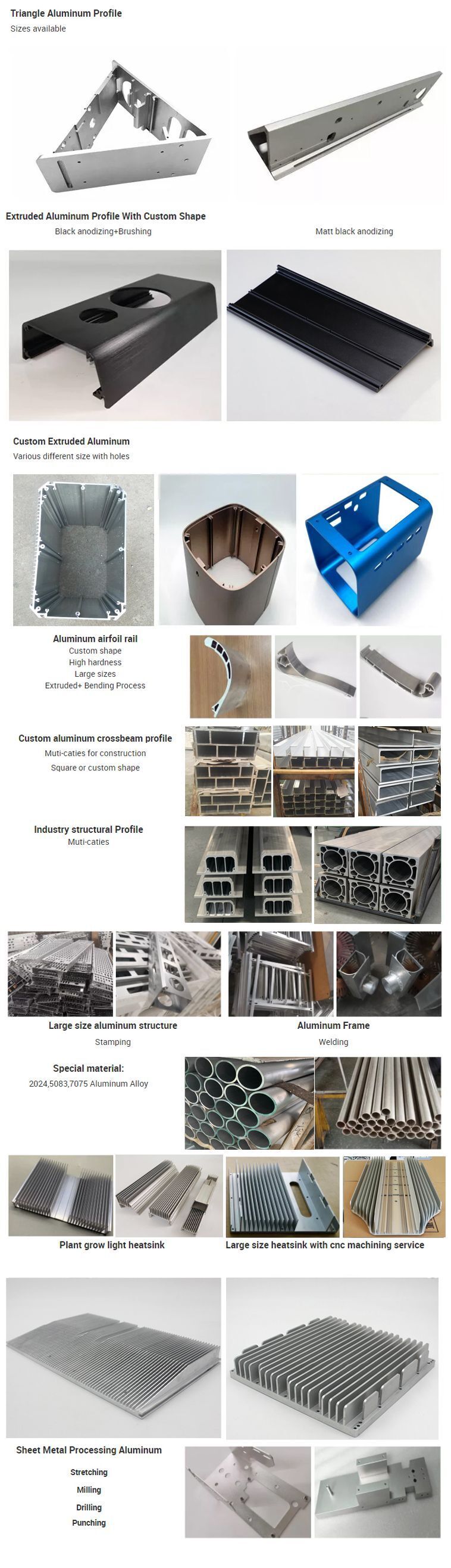 factory custom all kinds of aluminium extrusion profiles factory price 6061 aluminium extrusion aluminum profile