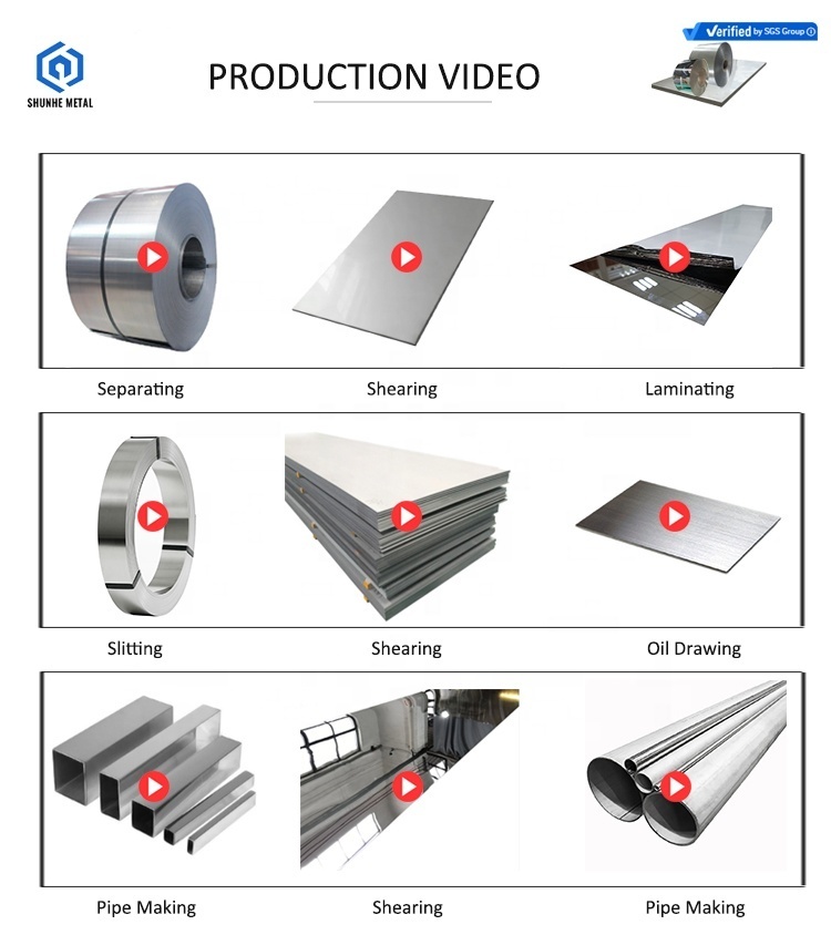201 304 316 welded Seamless stainless steel pipe