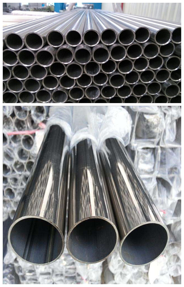 custom decoration 201 304 316 410 430 420 bright Mirror welded cold rolled round stainless steel pipe and tube