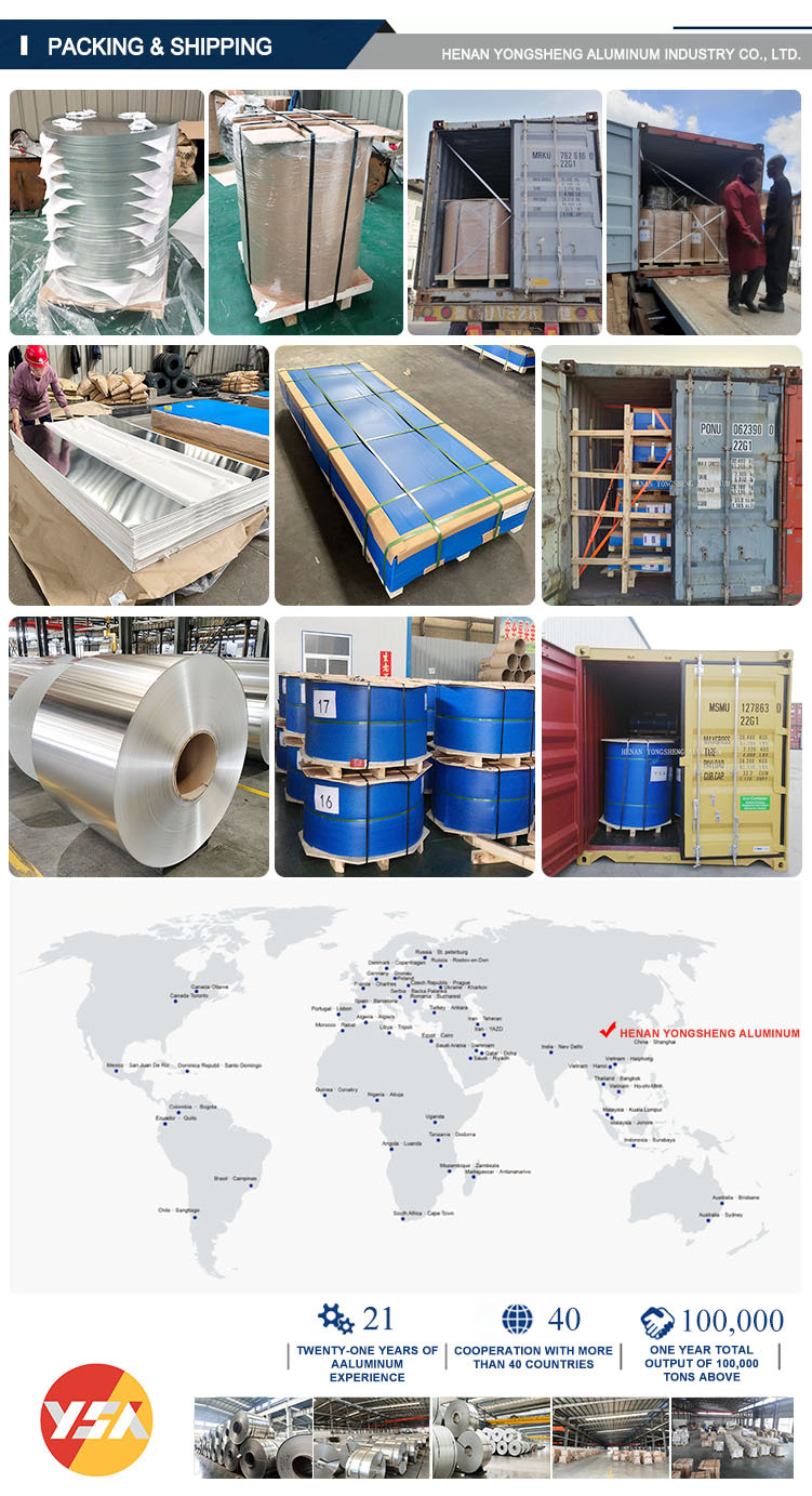 Henan Aluminum Sheet Alloy 3003 1050 5083 A5052 h32 4x8 0.5mm Aluminum Sheets Plate Coil