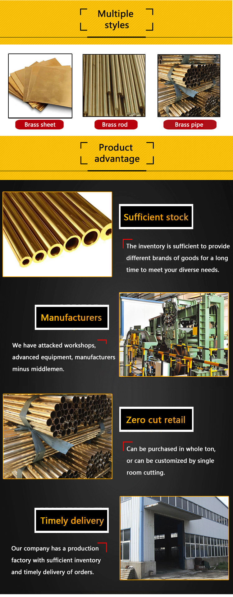 ASTM 70/30 CuZn37 CuZn40 Brass Pipe / Brass Bending Tube