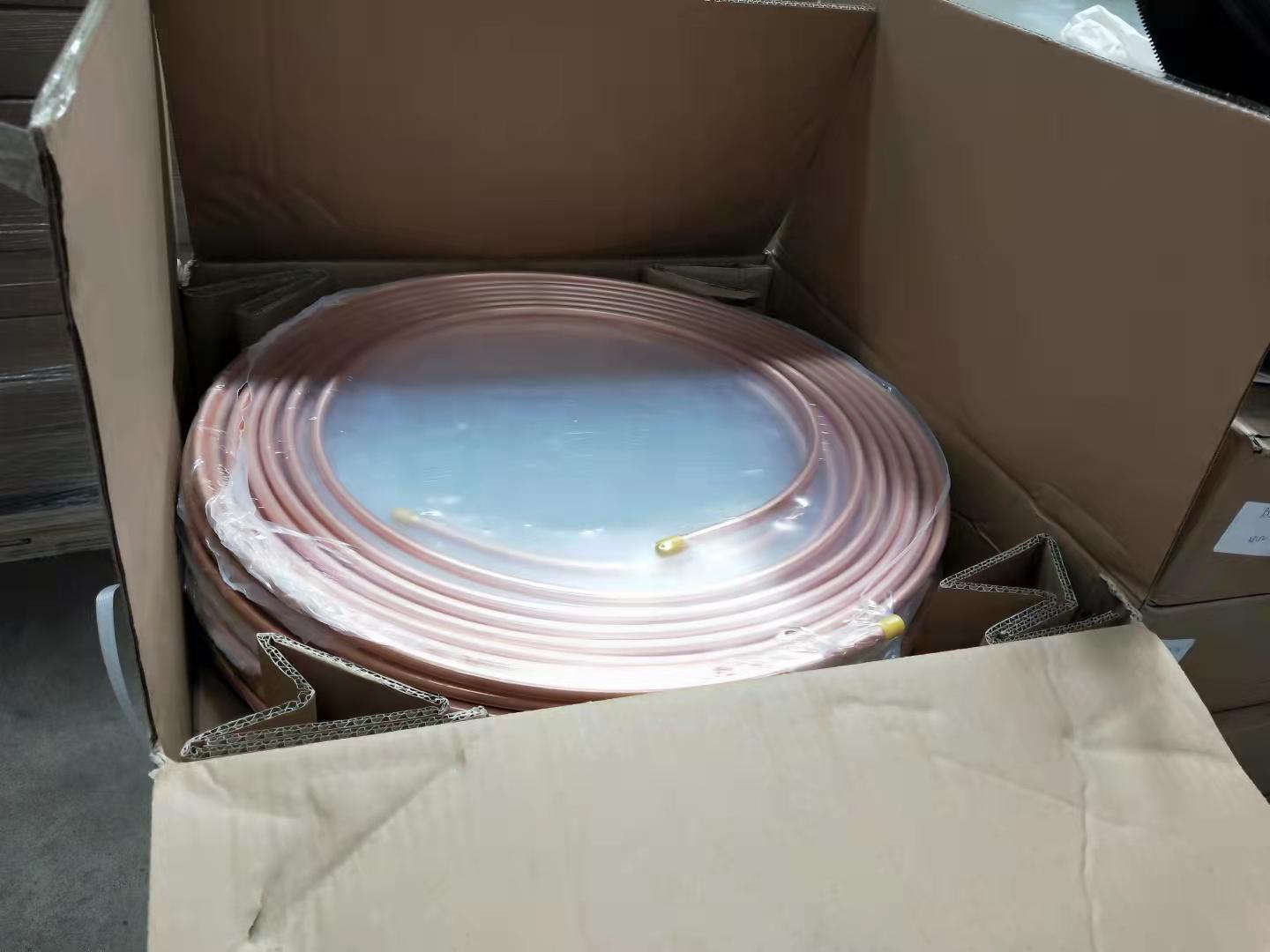 HVAC Copper Tube 1/4 inch Pancake Coil Copper Pipe For Air Conditioner
