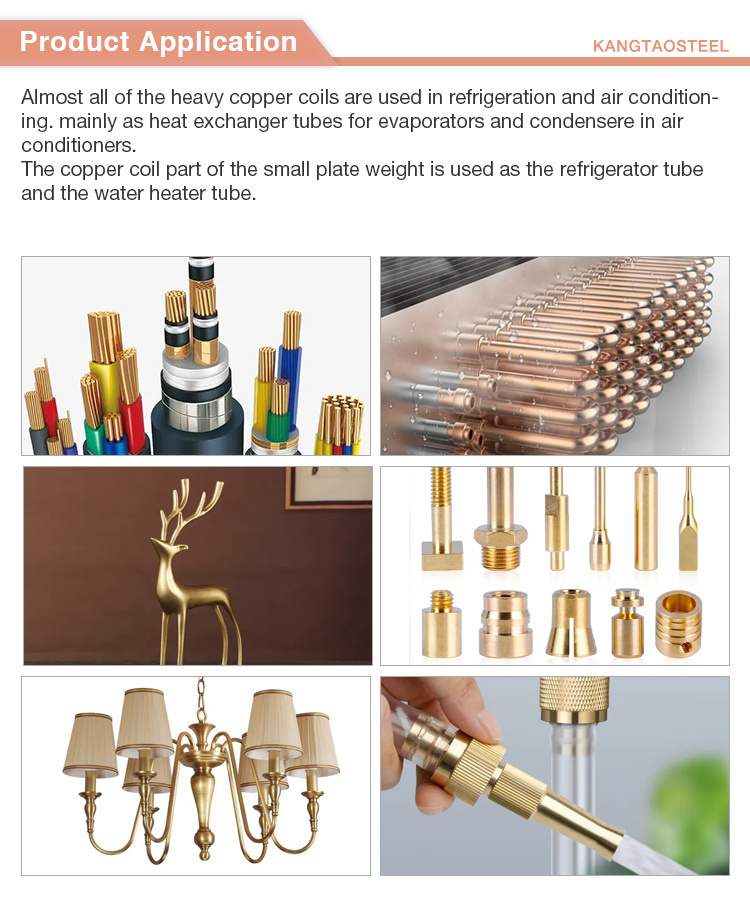 Custom size copper pipe 15mm tube 3/8" insulated copper pipes for air conditioners copper pipes coils