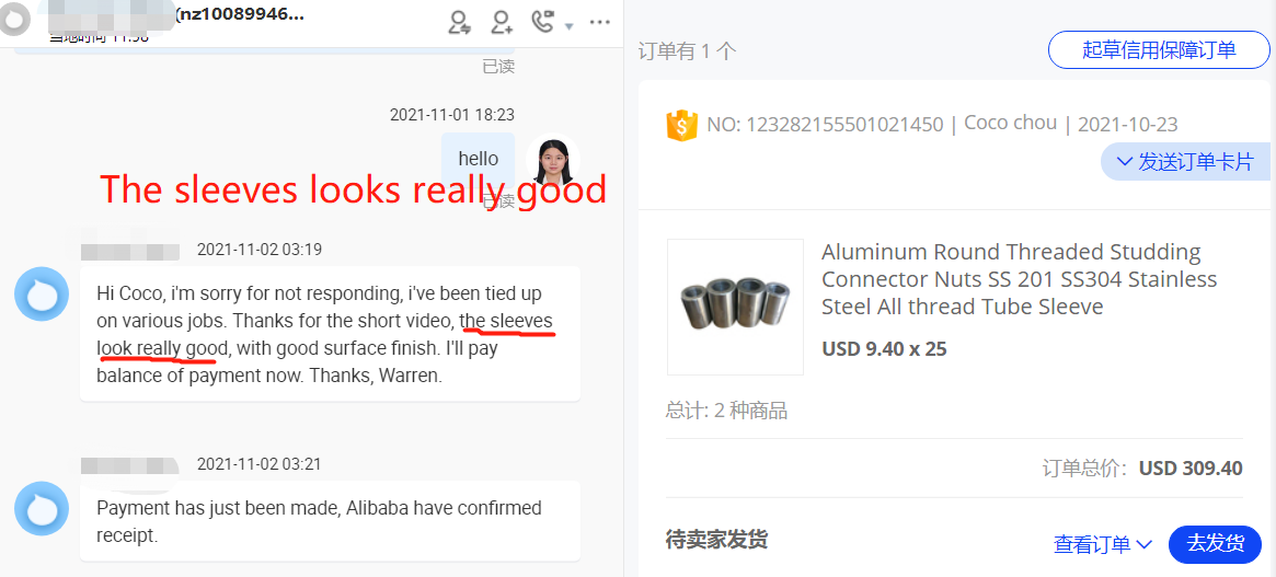 Anodized aluminum tube M6 M10 pipe