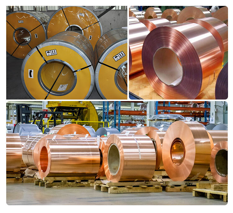 Custom 0.1-3.0Mm C1100 Soft Pure 99.9% Copper Strip Coil