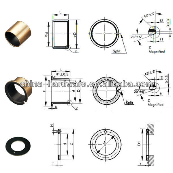Sliding pm cusn bronze bushing copper tin zinc iron nickel material zinc brass alloy bush bearing