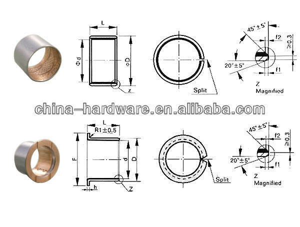 Sliding pm cusn bronze bushing copper tin zinc iron nickel material zinc brass alloy bush bearing
