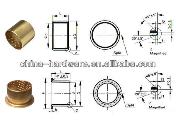 Sliding pm cusn bronze bushing copper tin zinc iron nickel material zinc brass alloy bush bearing