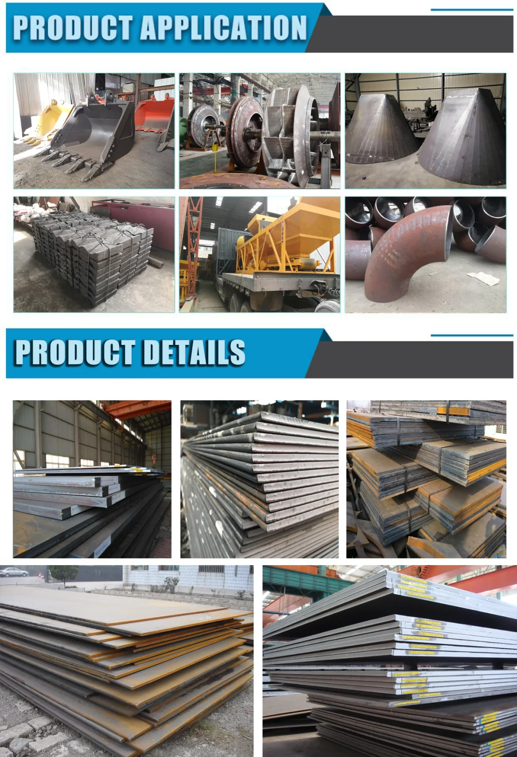 Steel Plate 500 Price Nm450 Wear-Resisting Steel Plate for Heavy Duty Rock Bucket Excavator