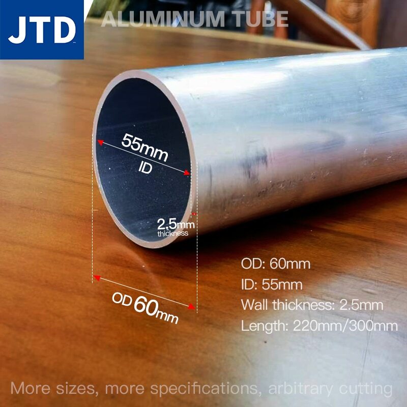 300mm long circular 6063 aluminum alloy pipe