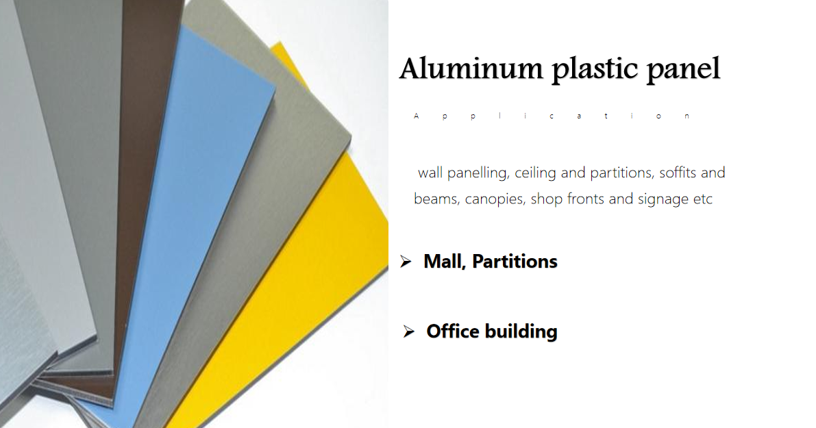 Aluminium composite panel metal plastic sheet