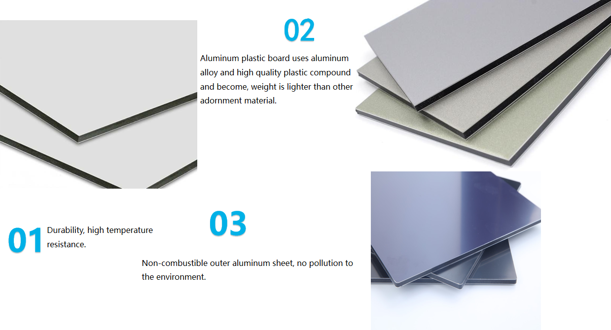 Aluminium composite panel metal plastic sheet
