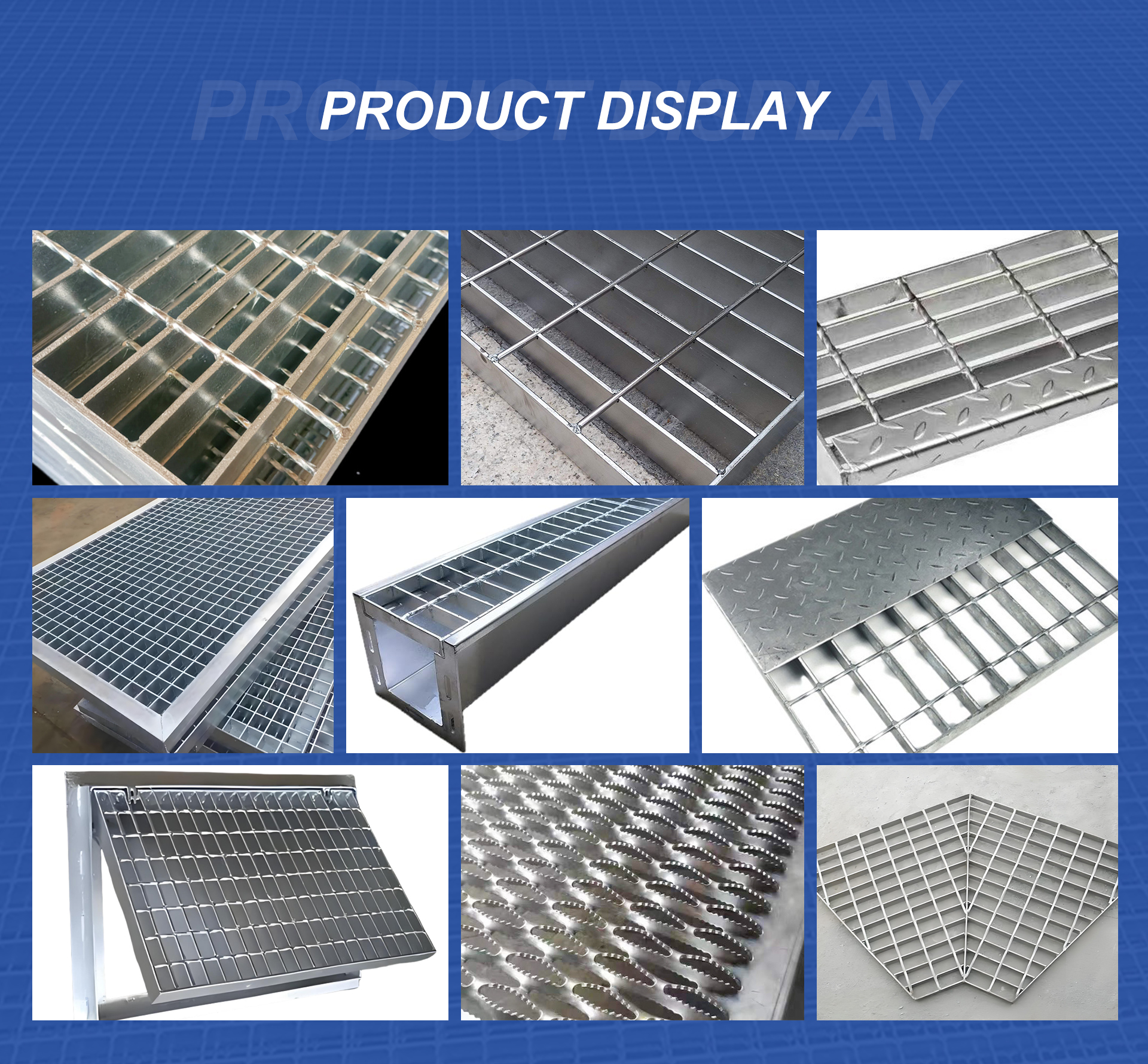 Galvanized Steel Grating Metal Building Drain Grating