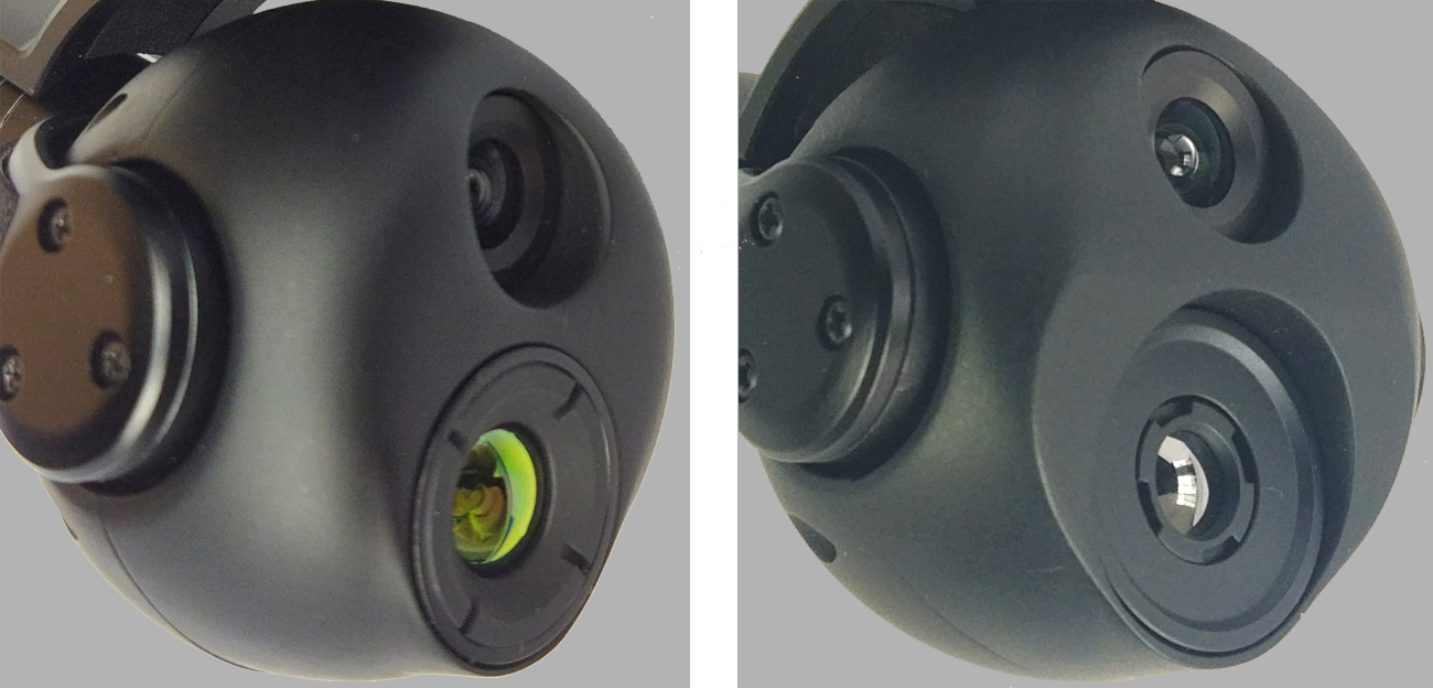 KHP290G207 1080P visible light +256 thermal imaging dual light with dual output 200g small pod camera 