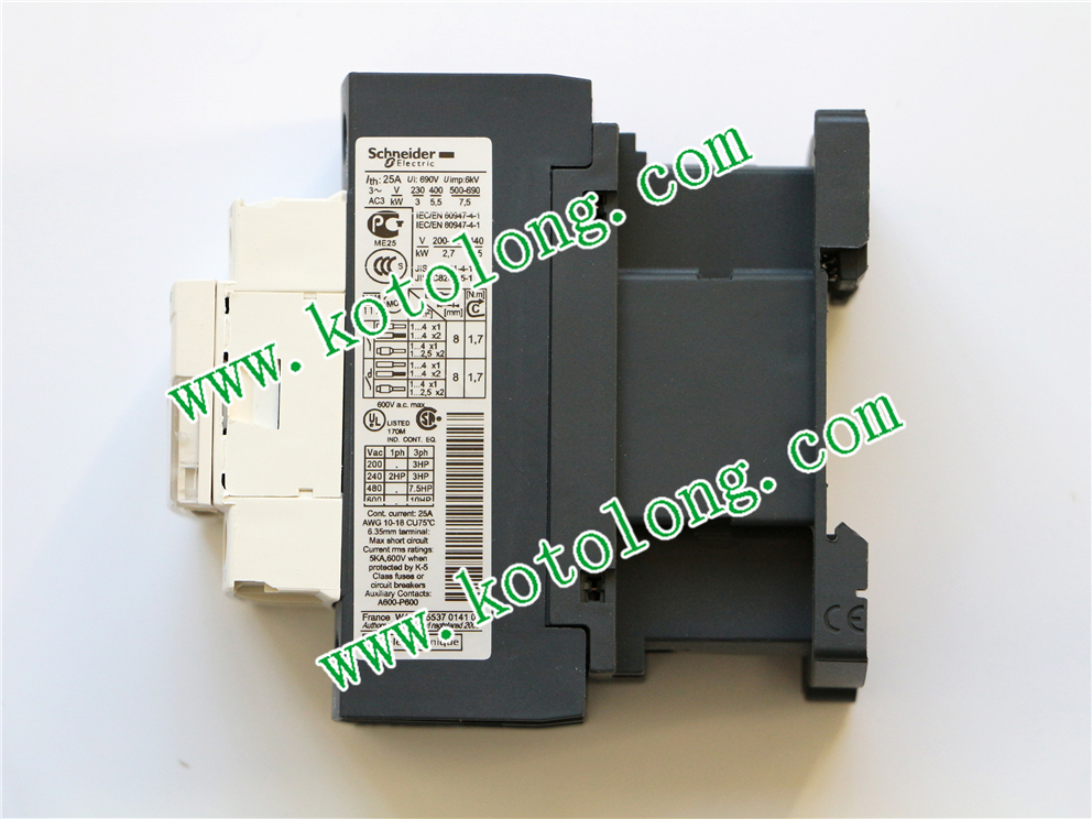 Schneider Contactor 4p Lc1dt25 Lc1dt25m7 Lc1 Dt25m7 25a 220v Ac Coil