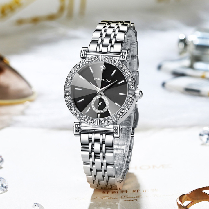 CRRJU 5011 new arrival stainless steel band Fashion Women Watch relogio feminino 