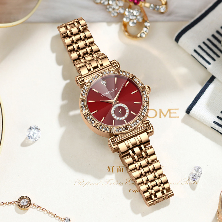 CRRJU 5011 new arrival stainless steel band Fashion Women Watch relogio feminino 
