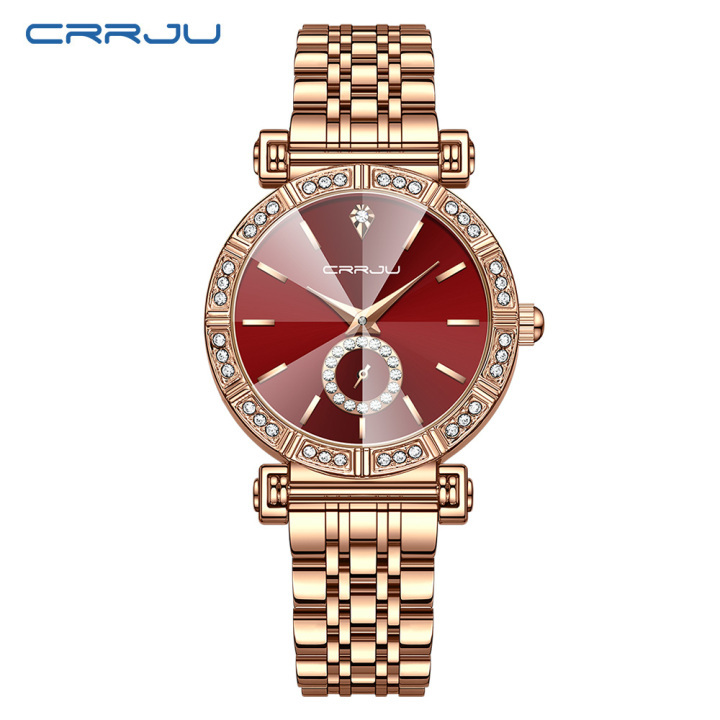 CRRJU 5011 new arrival stainless steel band Fashion Women Watch relogio feminino 