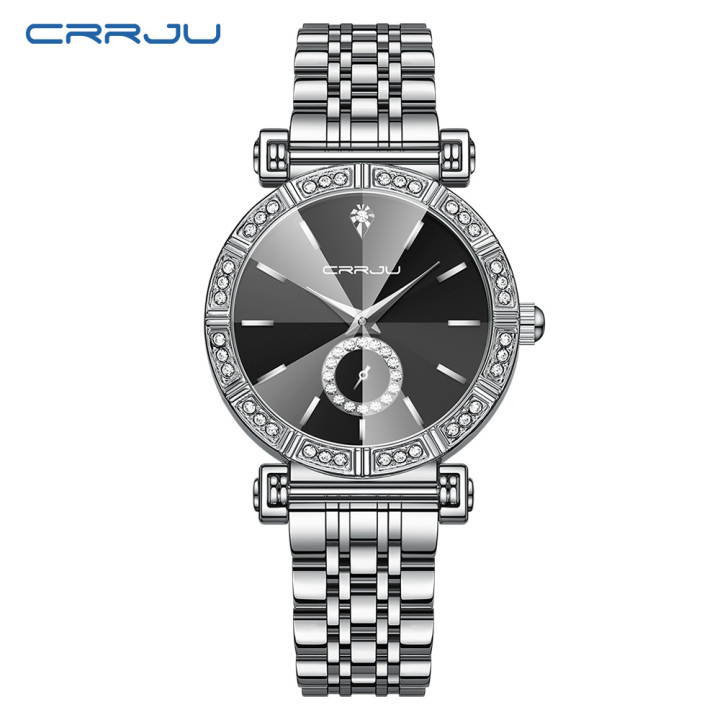 CRRJU 5011 new arrival stainless steel band Fashion Women Watch relogio feminino 