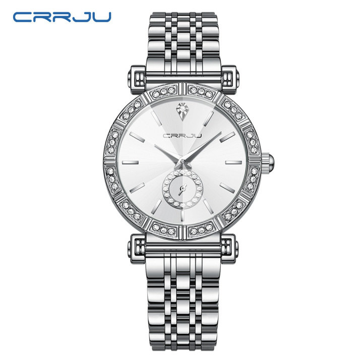 CRRJU 5011 new arrival stainless steel band Fashion Women Watch relogio feminino 