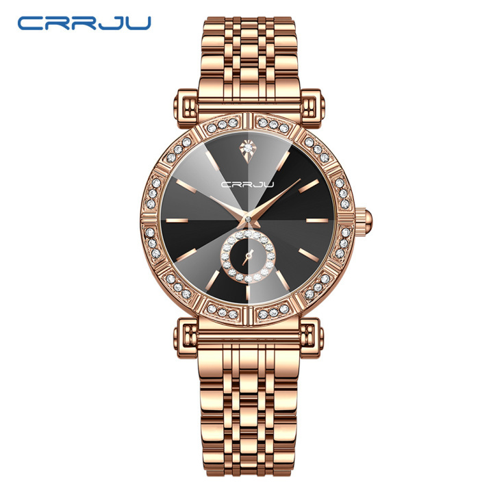 CRRJU 5011 new arrival stainless steel band Fashion Women Watch relogio feminino 