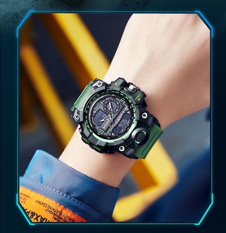 Sanda 3133 trendy fashion men's sport waterproof multi-function digital wrist watch