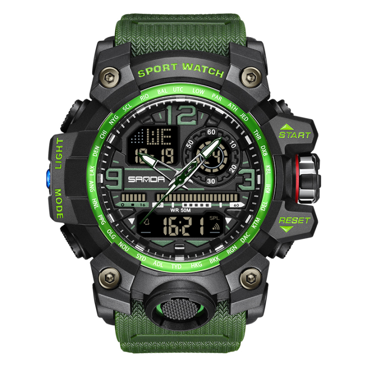 Sanda 3133 trendy fashion men's sport waterproof multi-function digital wrist watch
