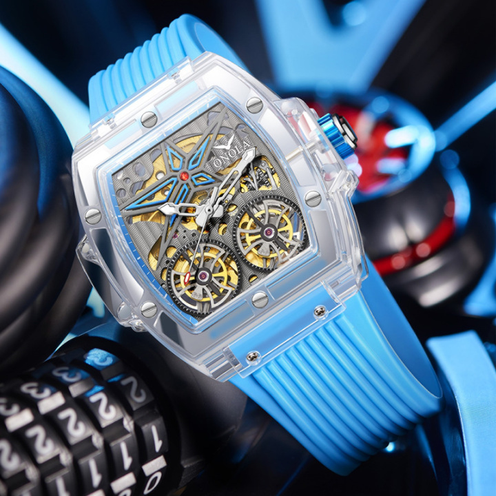 ONOLA 6828 Luxury Watches Men Watch Mechanical Tourbillon Wristwatc