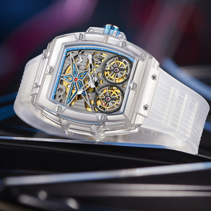 ONOLA 6828 Luxury Watches Men Watch Mechanical Tourbillon Wristwatc