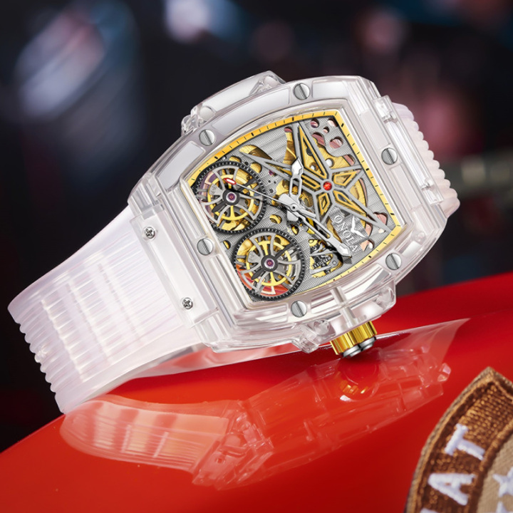 ONOLA 6828 Luxury Watches Men Watch Mechanical Tourbillon Wristwatc