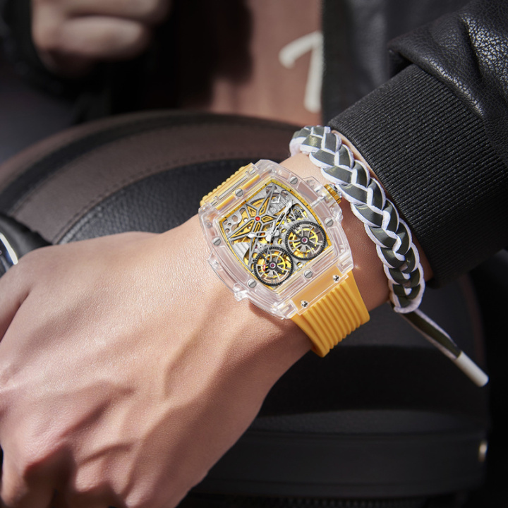 ONOLA 6828 Luxury Watches Men Watch Mechanical Tourbillon Wristwatc