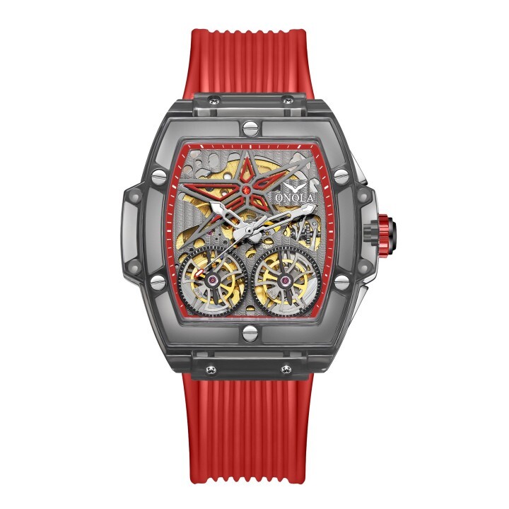 ONOLA 6828 Luxury Watches Men Watch Mechanical Tourbillon Wristwatc