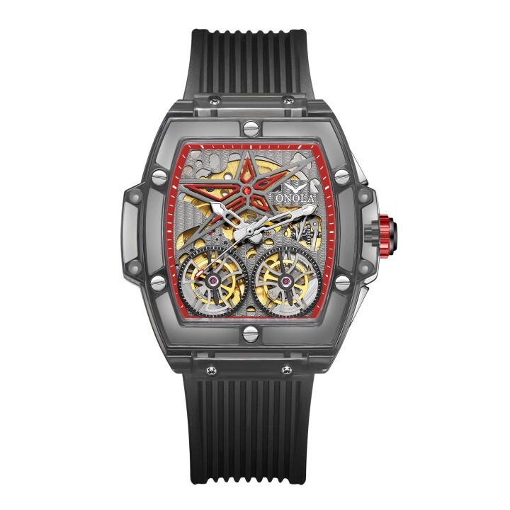 ONOLA 6828 Luxury Watches Men Watch Mechanical Tourbillon Wristwatc